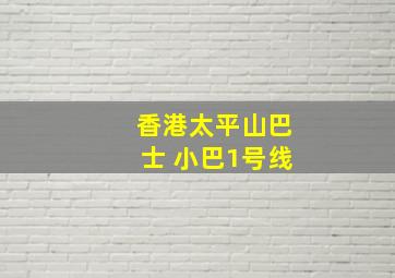 香港太平山巴士 小巴1号线